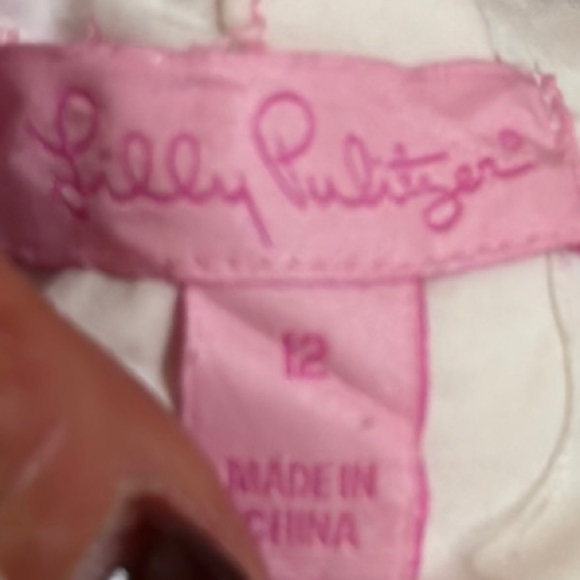 Lilly Pulitzer Size 12 Strapless Franco Cotton Dress Multi Summer Plaid - Picture 9 of 9